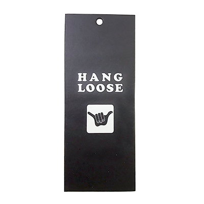 Etiqueta en cartulina montada (doble Grosor) Hang Loose - GD